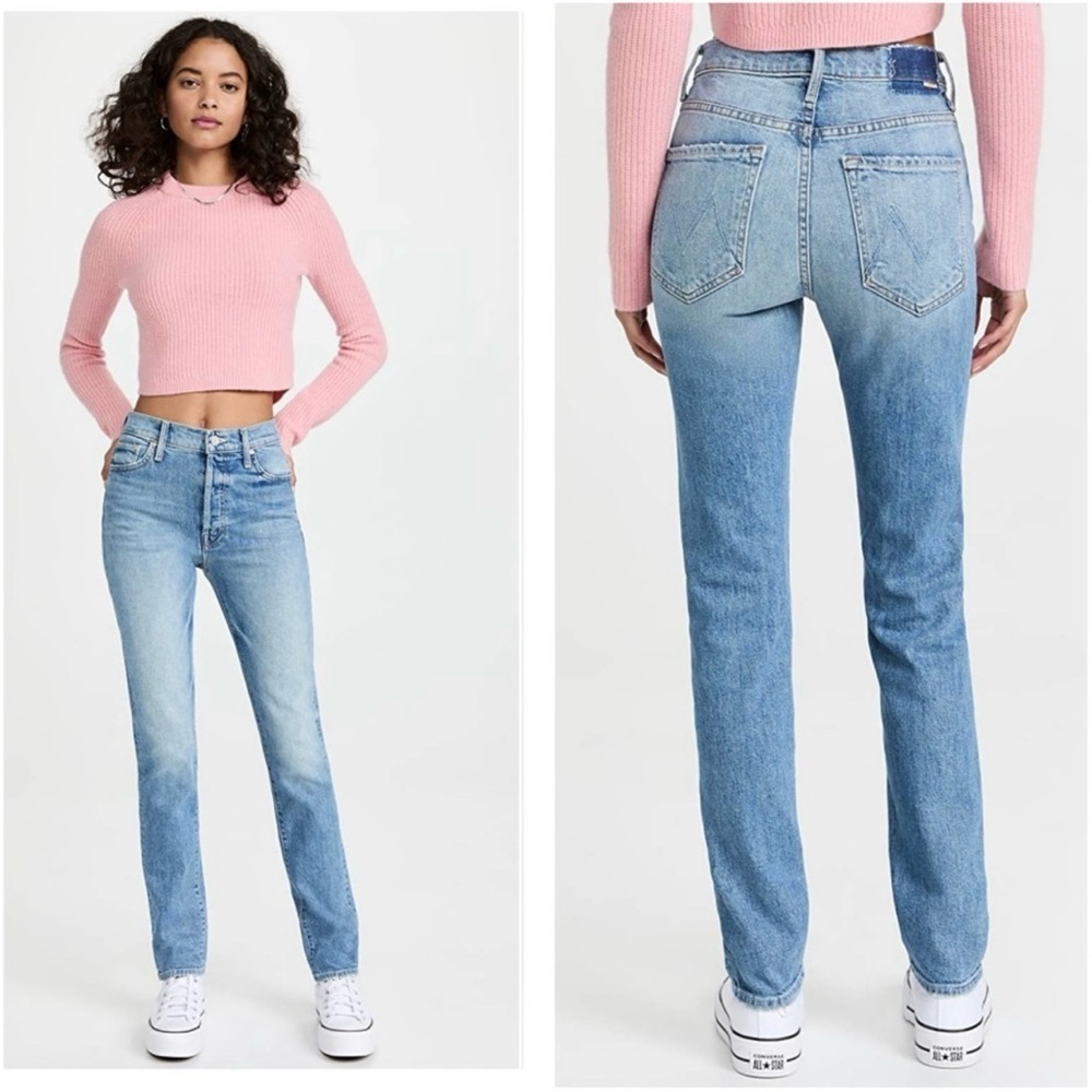 Mother Superior  The Pick Up Skimp Jeans In Melancholy Blue Size 24